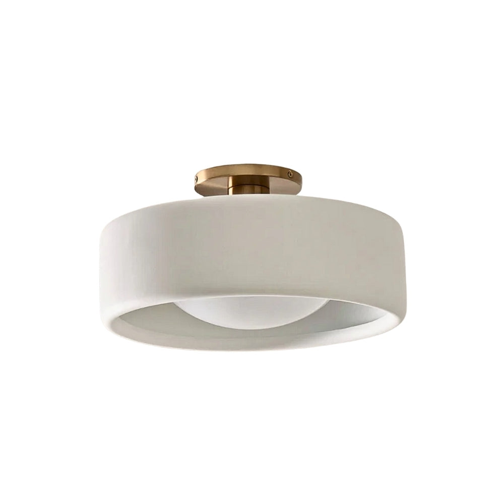 Elegante lampada da soffitto in porcellana