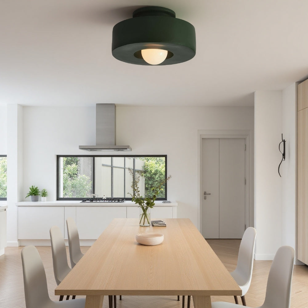 Lampada da soffitto astratta a blocchi di colore - Resina opaca moderna