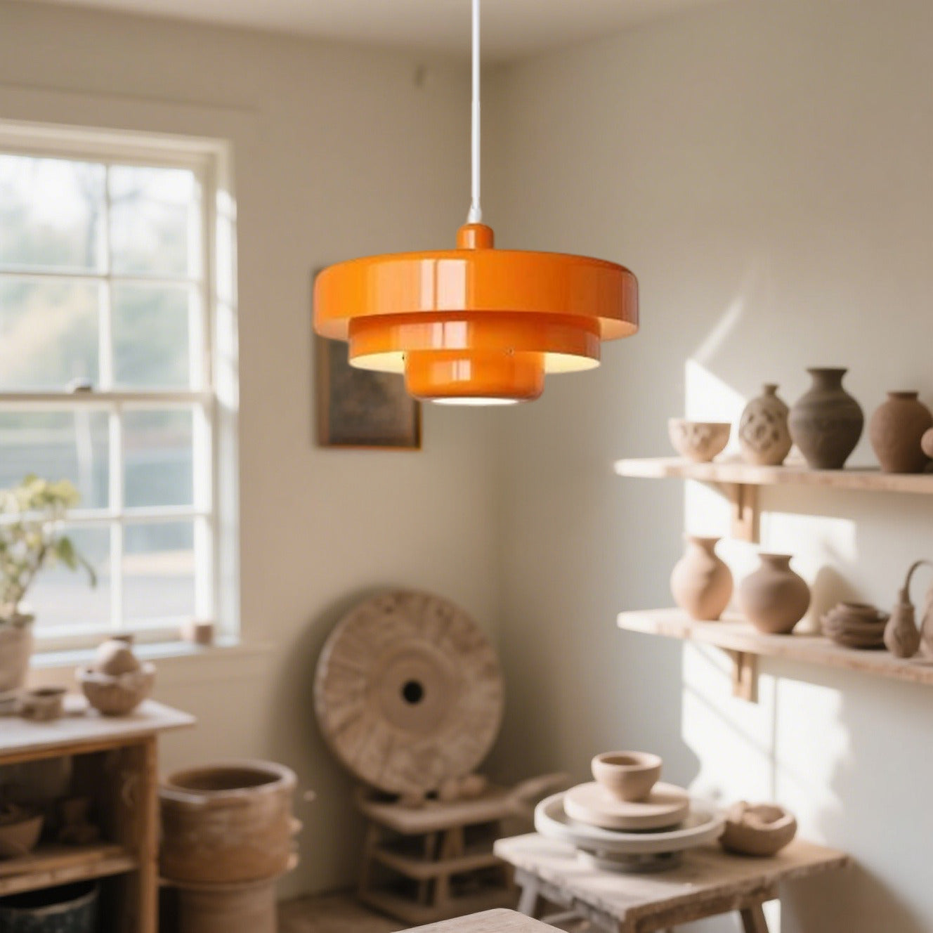 Lampada a sospensione con design a torta pastello per interni giocosi