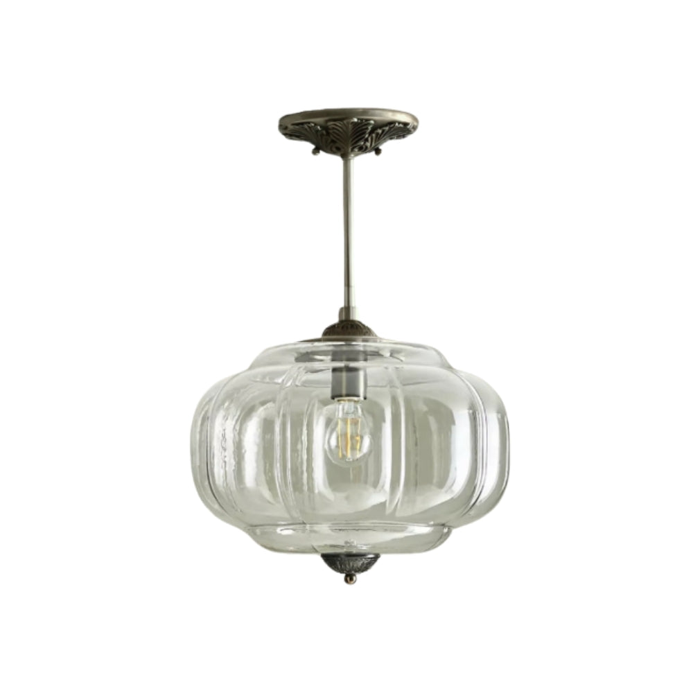Lampada da soffitto in vetro vintage – Elegante illuminazione semi-incassata