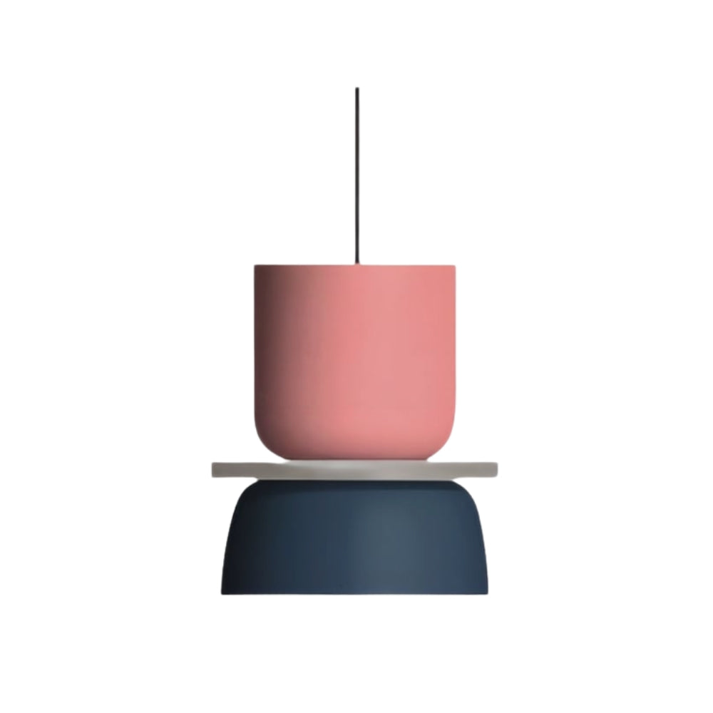 Lampada a sospensione geometrica nordica in metallo - multicolore