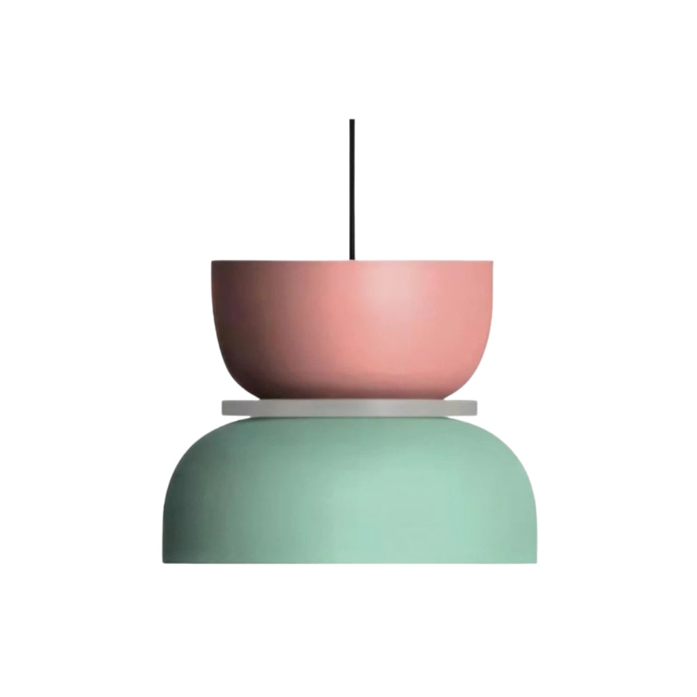 Lampada a sospensione geometrica nordica in metallo - multicolore