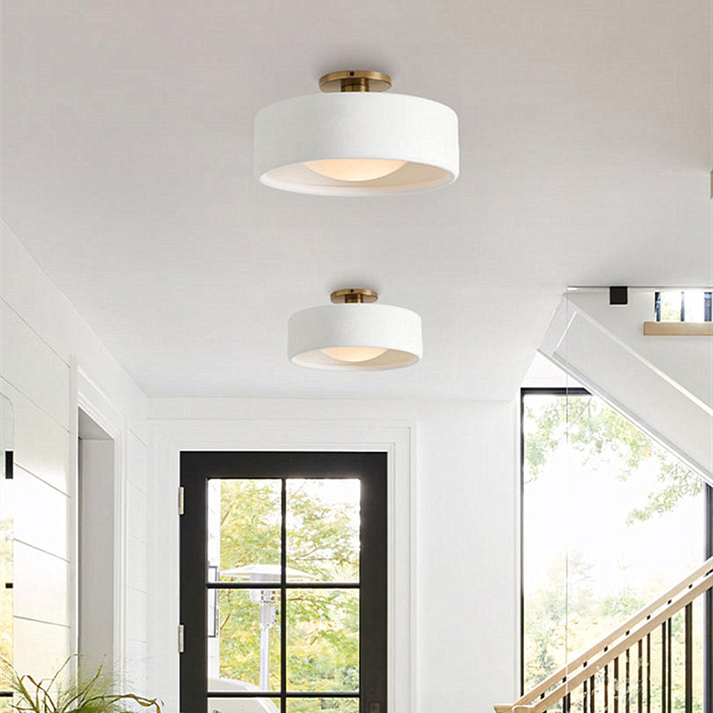 Elegante lampada da soffitto in porcellana