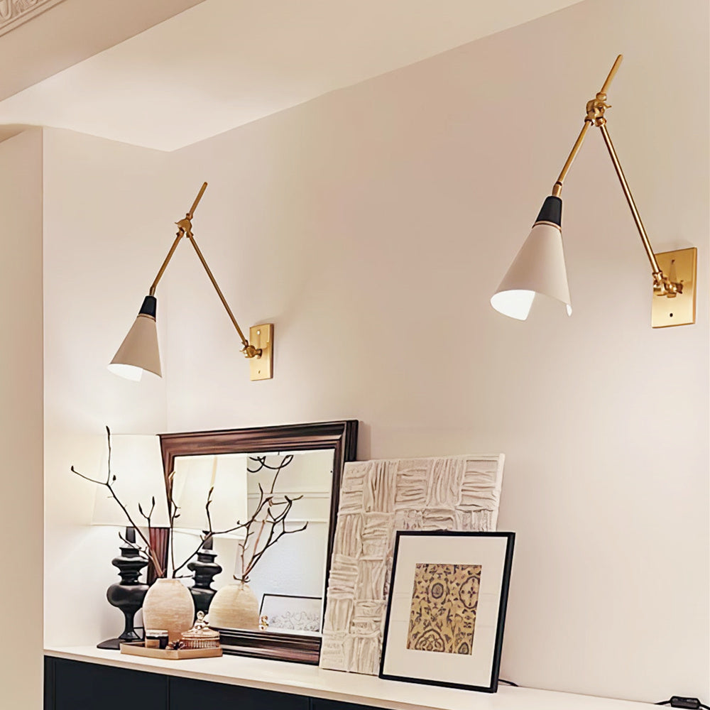 Lampada da parete direzionale - Lampada da lavoro per corridoio nera opaca