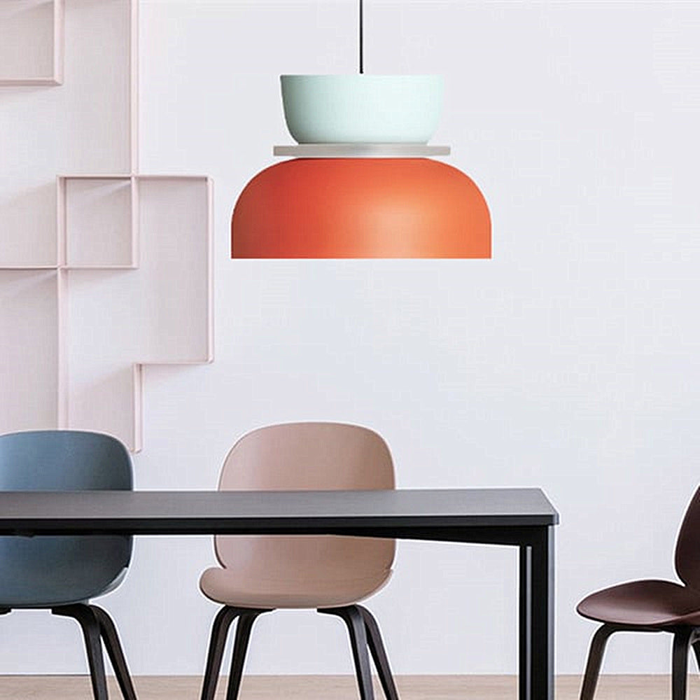 Lampada a sospensione geometrica nordica in metallo - multicolore