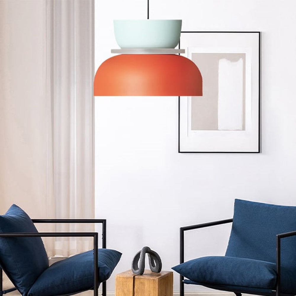Lampada a sospensione geometrica nordica in metallo - multicolore